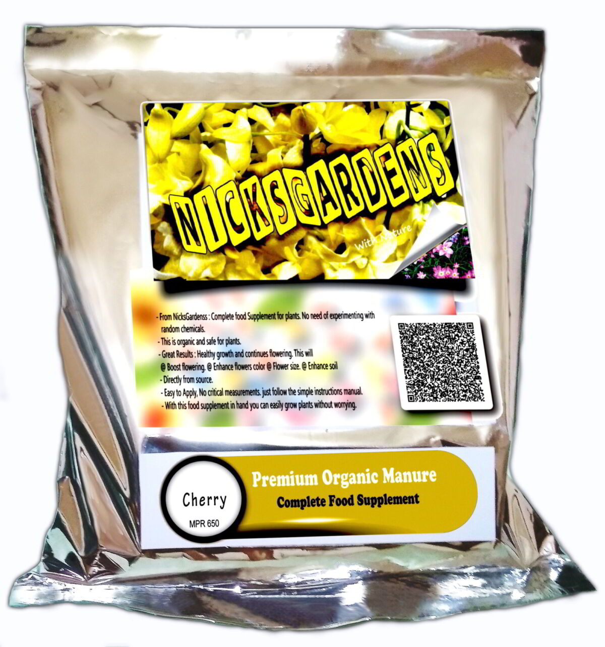 CHERRY NicksGardenss Premium Organic Manure (Complete Food Source)