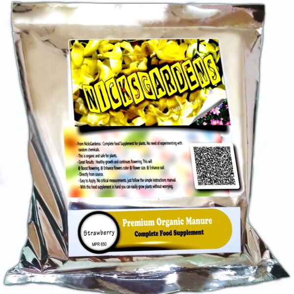 STRAWBERRY NicksGardenss Premium Organic Manure (Complete Food source)
